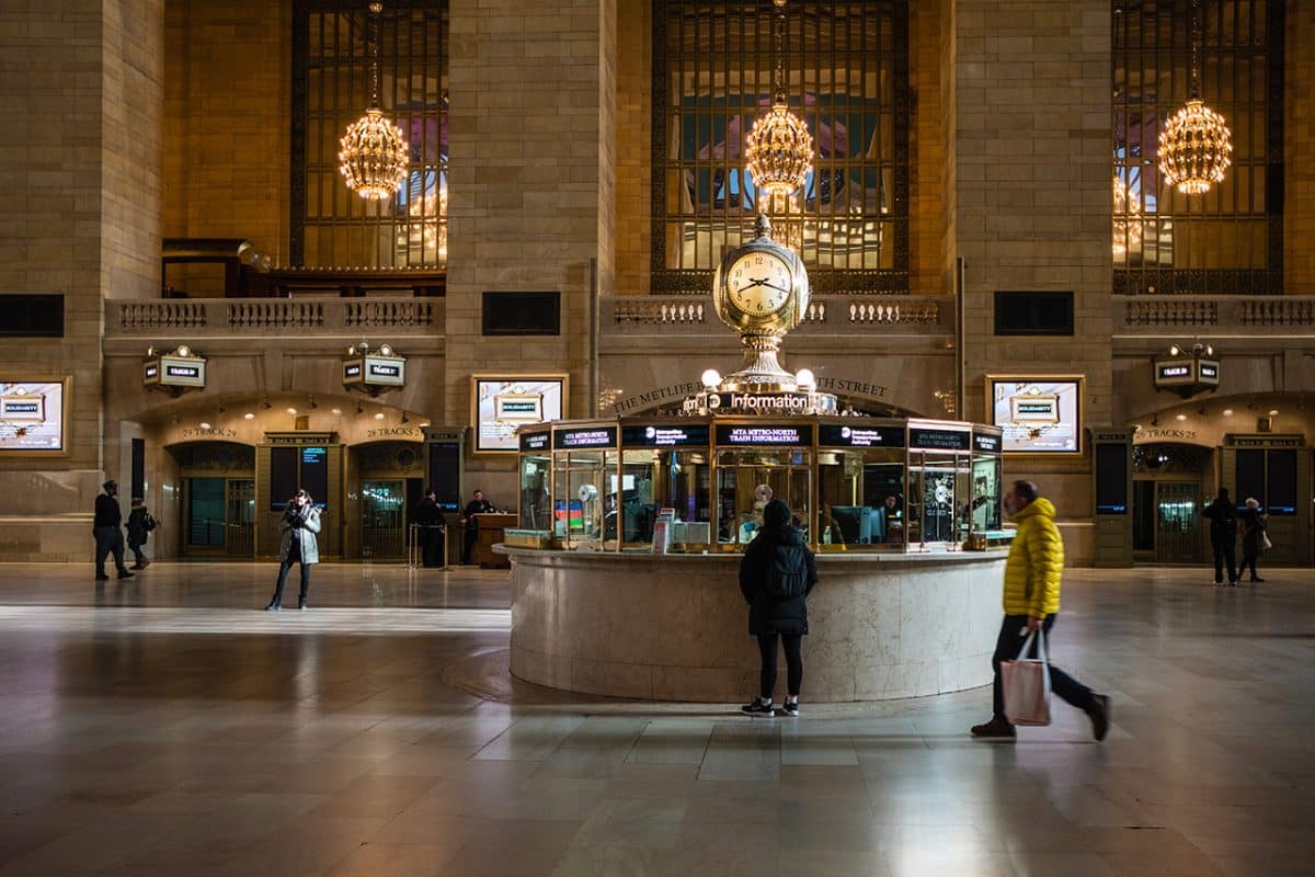 Grand Central Terminal clock,
Credit Sharon Mollerus via Flickr