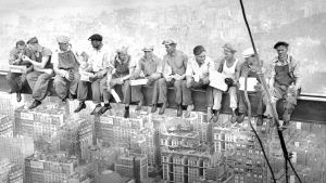 Almorzar en lo alto del Top of the Rock