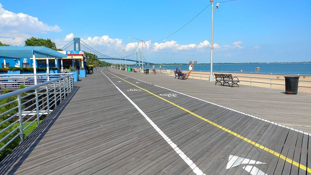 board walk from South Beach to Staten island