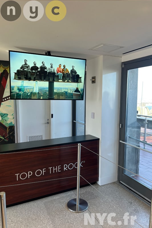 sala de información al Top of the Rock