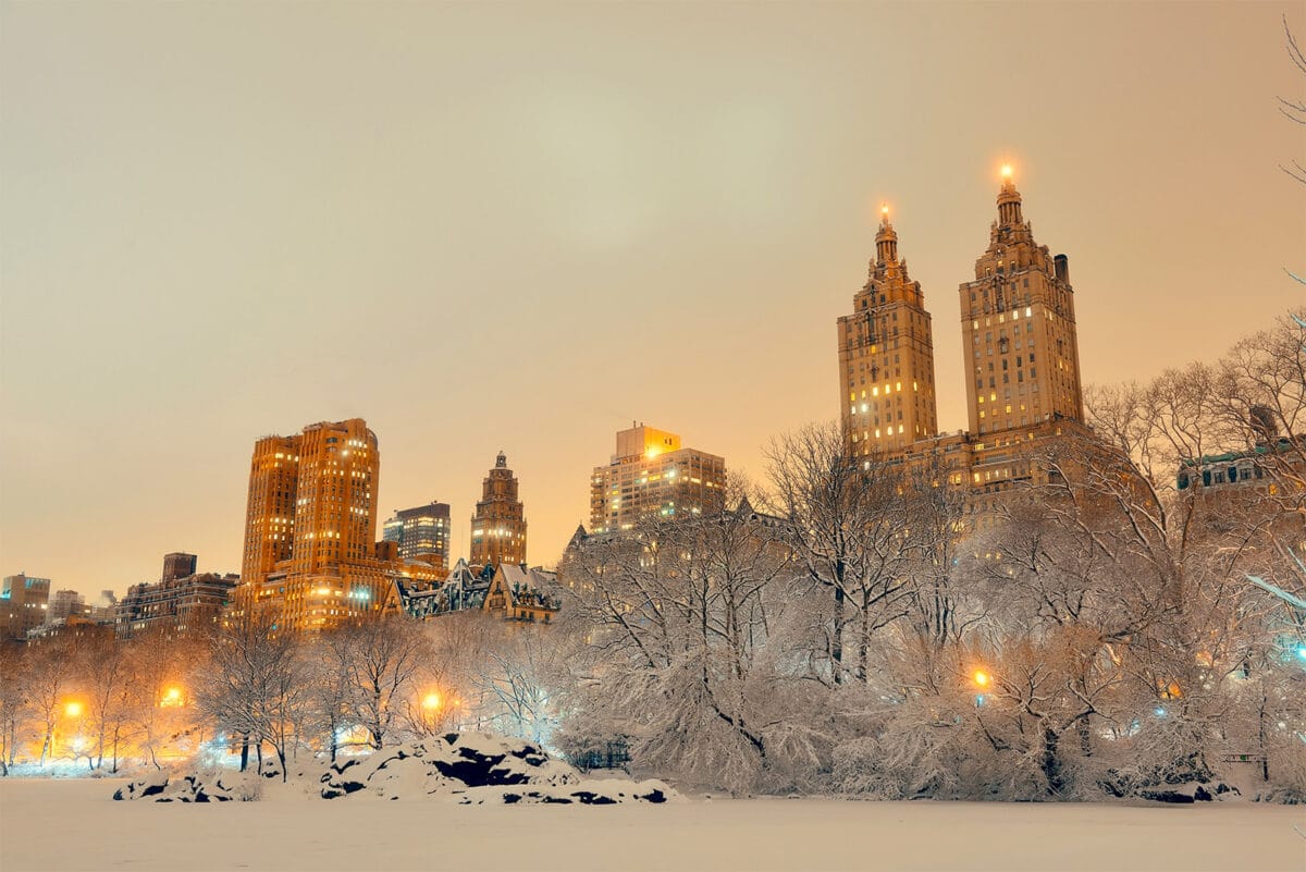 New York sotto la neve