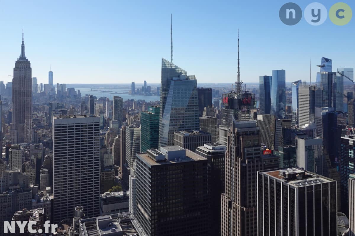 Vista del Empire State Building y del Edge desde el Top of the Rock