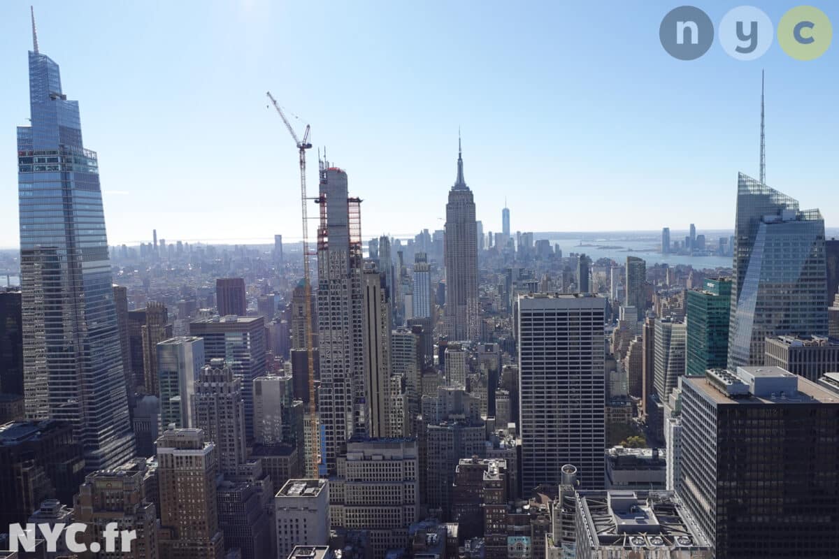 Vista del One Summit Vanderbilt y el Empire State Building desde el Top of the Rock