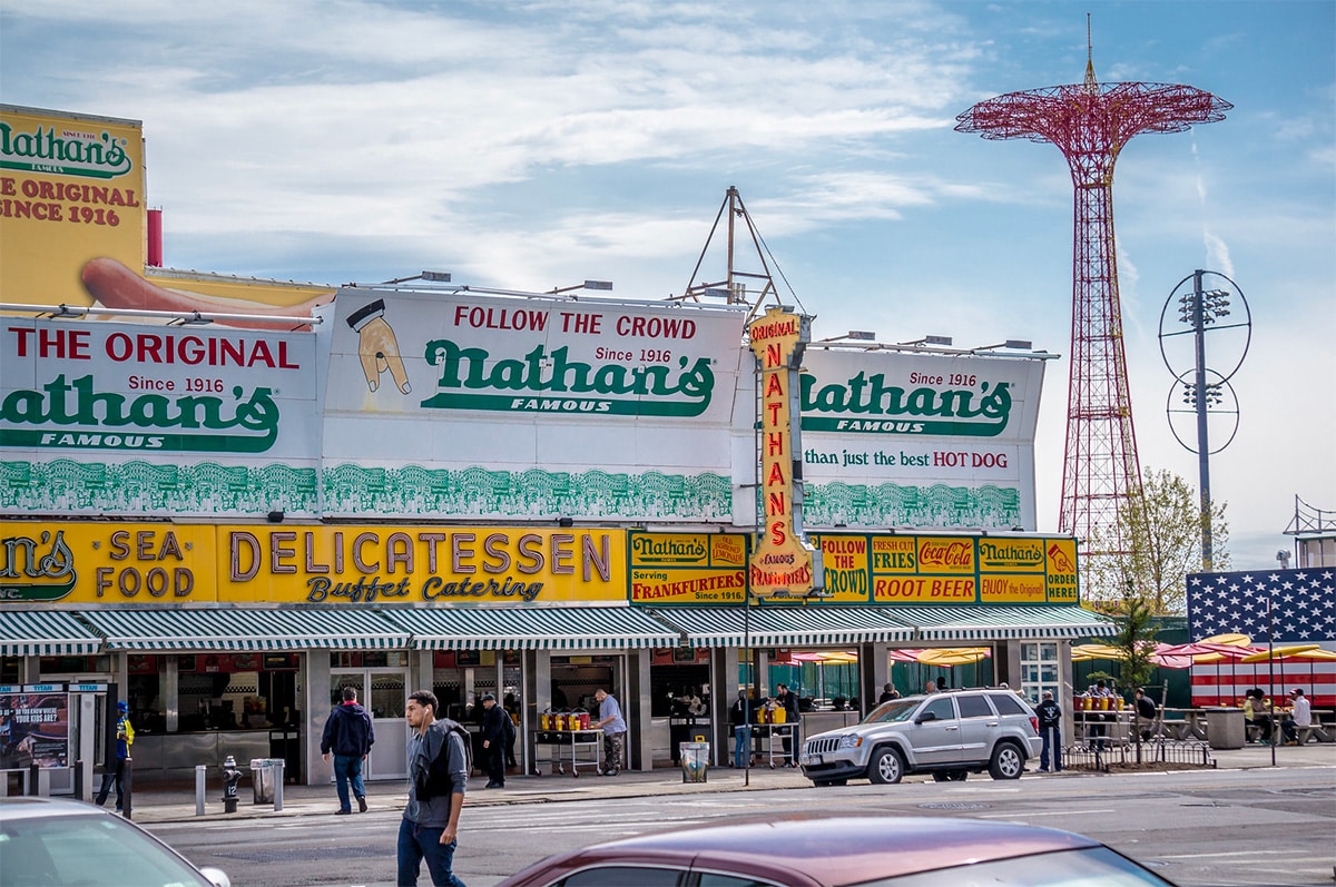 Nathan's famous Coney Island