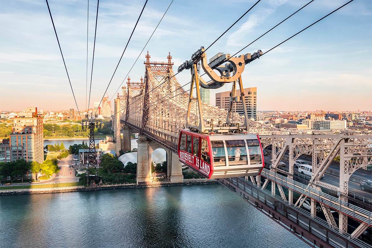 Roosevelt Island Tramway vue ile roosevelt island