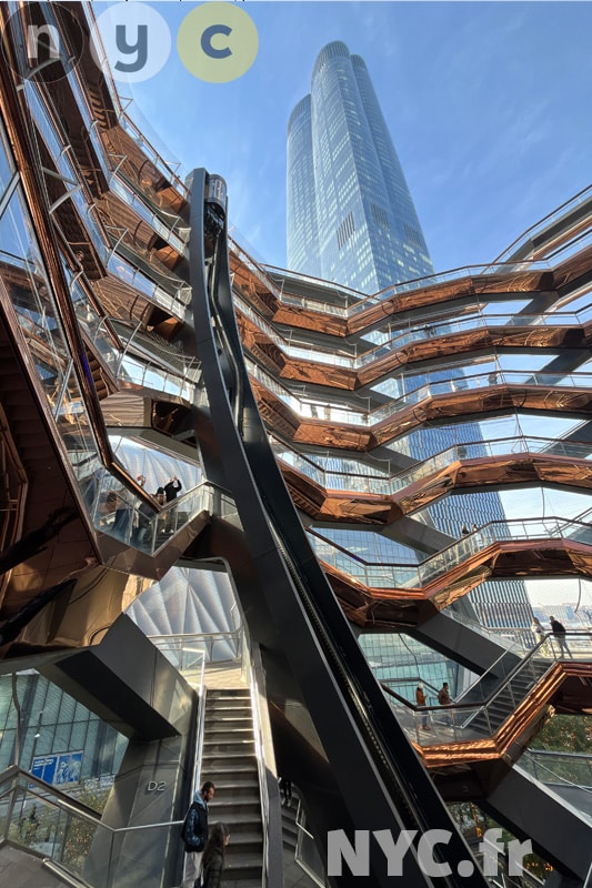 El ascensor del Vessel en Hudson Yards