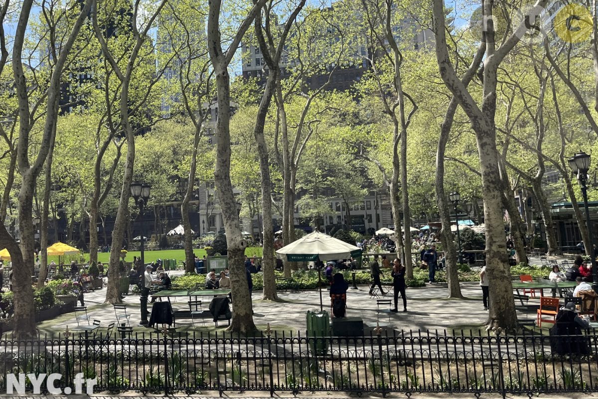 Bryant Park in summer