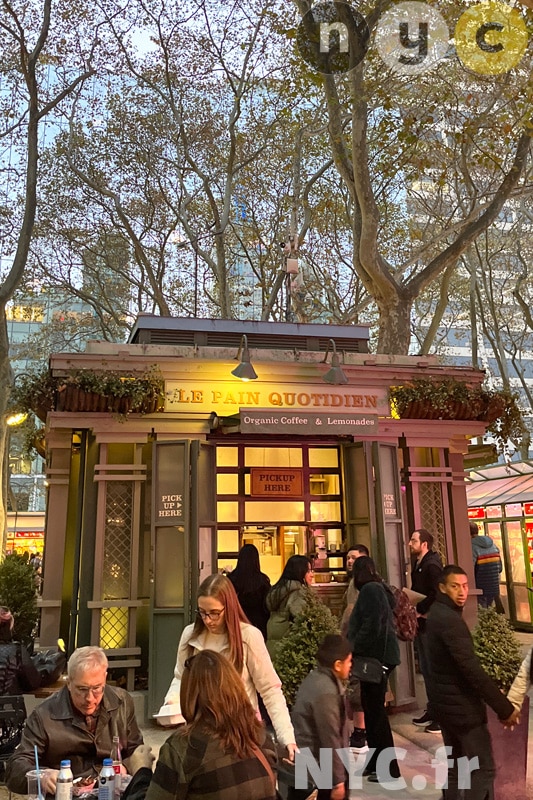 Le Pain Quotidien kiosk in Bryant Park