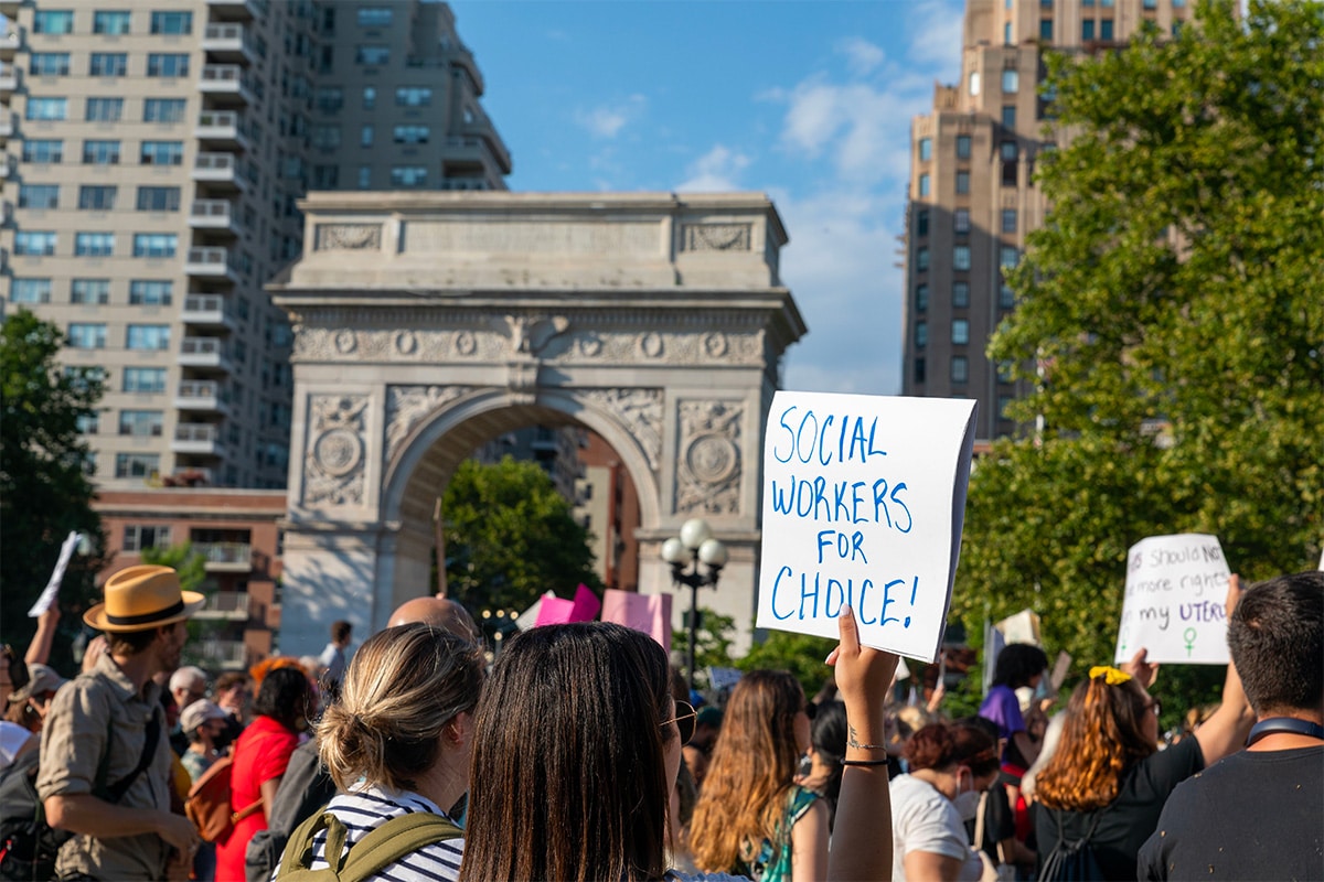 Manifestación en Washington Square Park