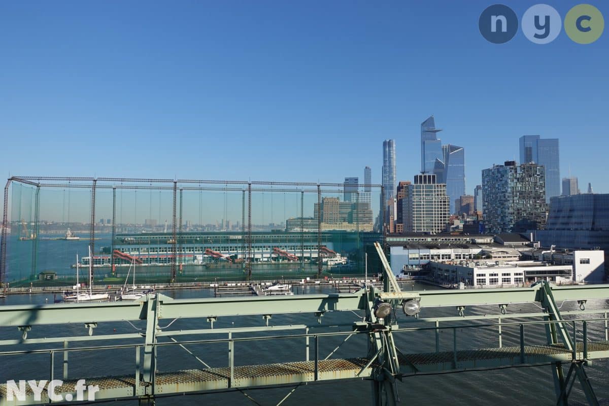 View of Chelsea Piers with Edge in the background.