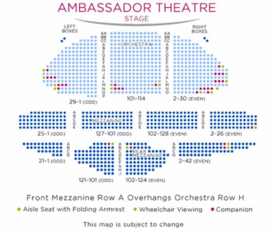 Map Ambassador Theater