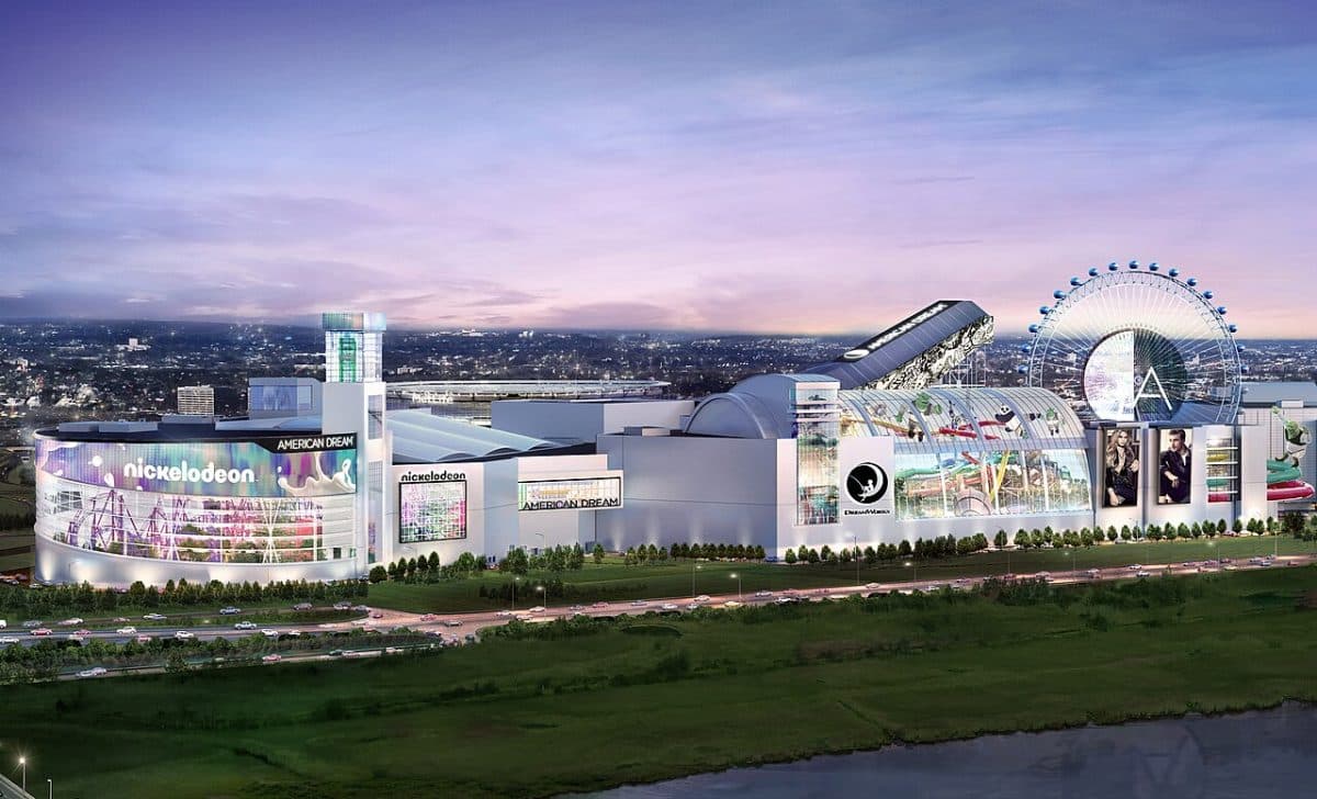 Vista exterior del American Dream Mall en Nueva Jersey
