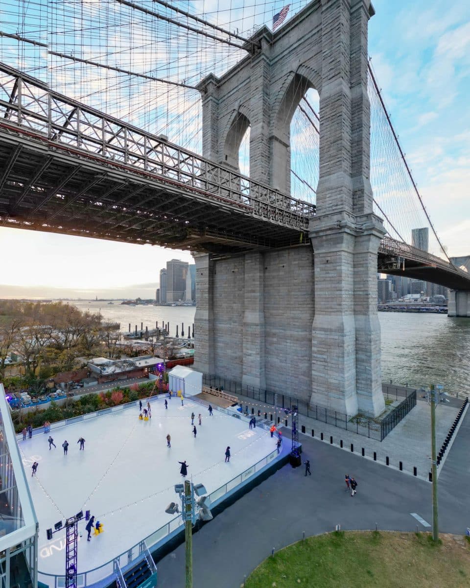 ice rink brooklyn bridge beauty
