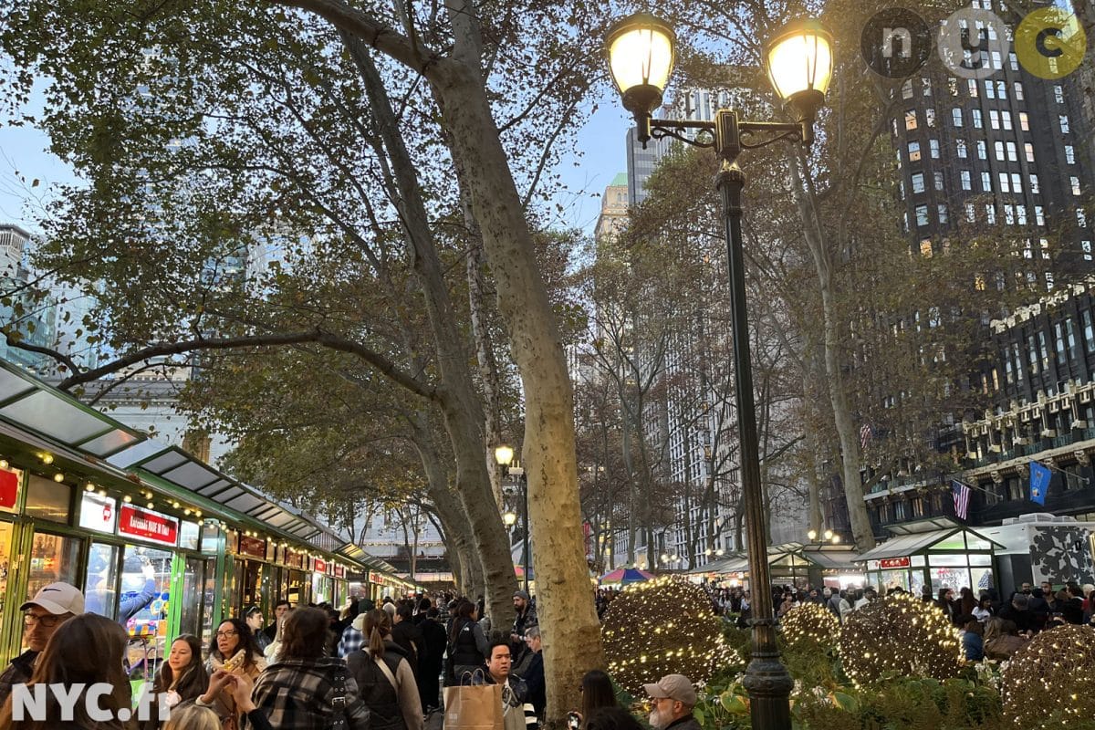 Bryant Park Christmas market New York