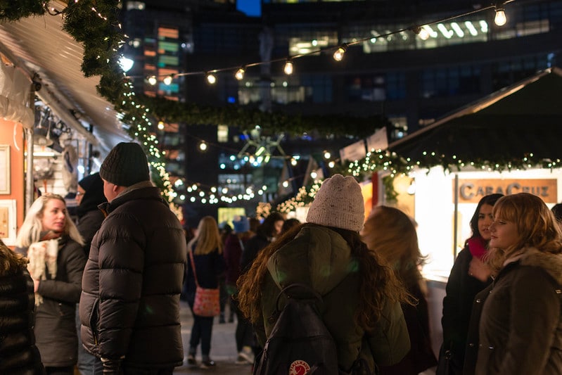 Columbus Circle Christmas market New York