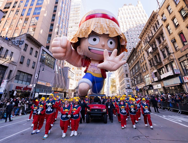 balloons Luffy parade Thanksgiving