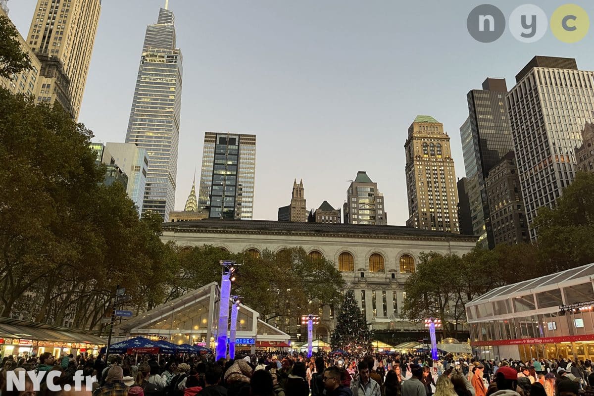 Bryant Park Christmas market New York