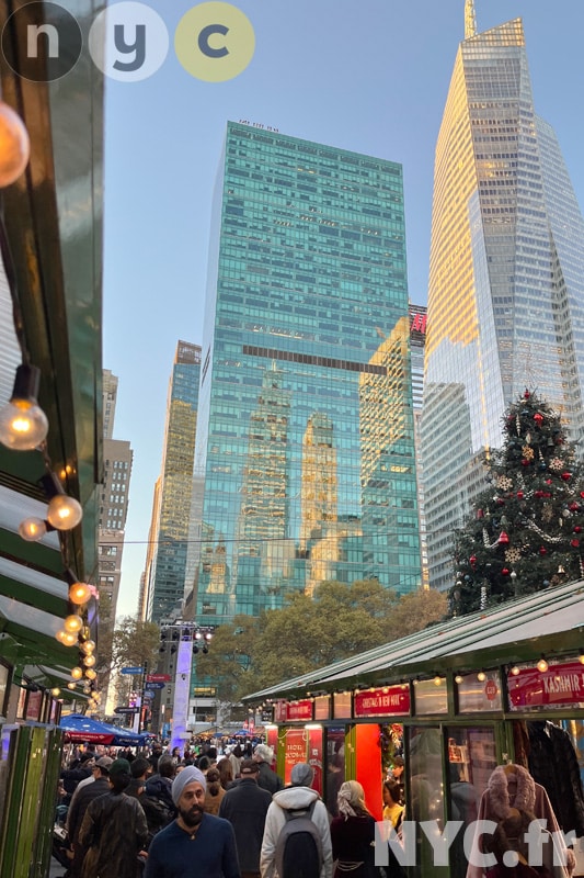 Bryant Park Christmas market New York
