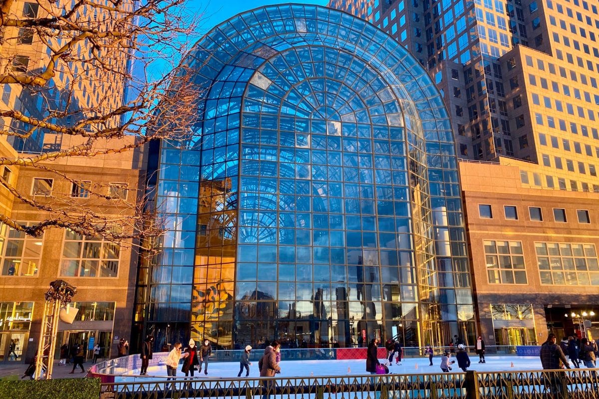 Ice rink brookfield financial district new york