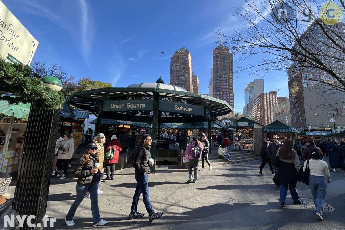 Union Square Christmas market New York