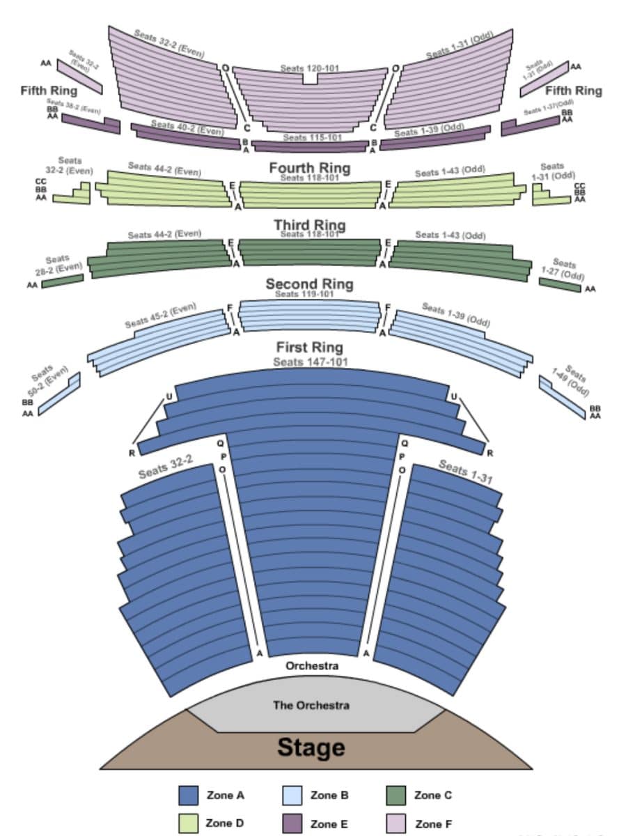 seats theater lincoln center new york